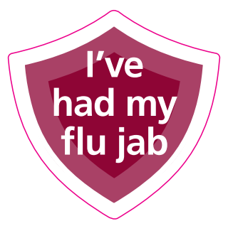 "I've had my flu jab" badge