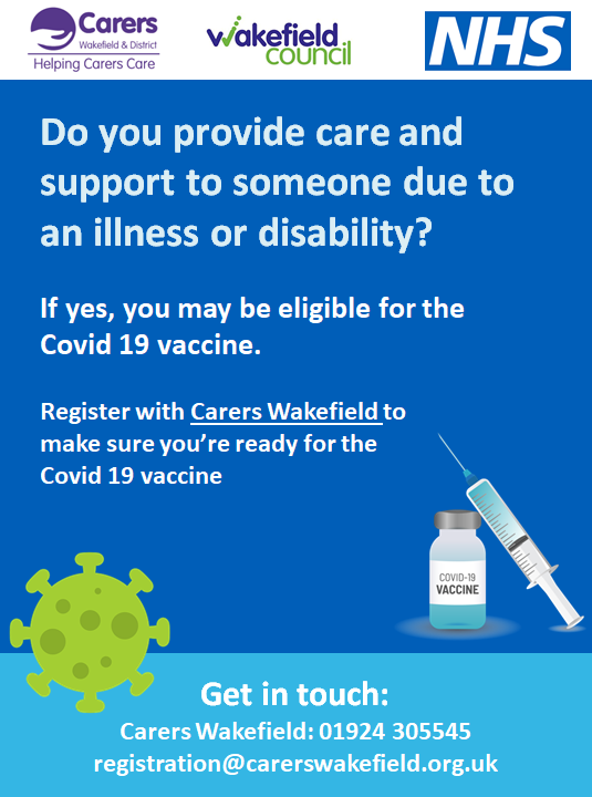 WAKEFIELD CARERS COVID POSTER