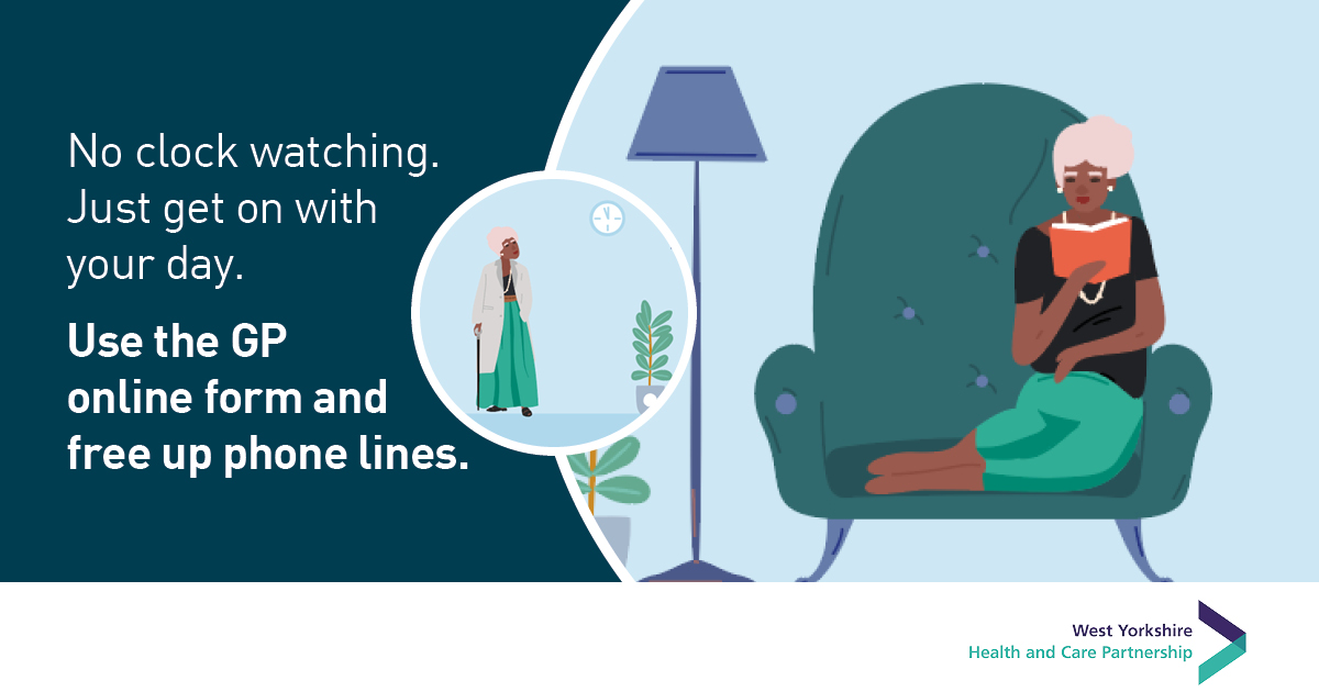 4. No clock watching. Just get on with your day. Use the GP online form and free up phone lines