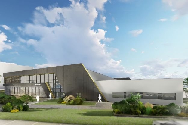 artist's concept of proposed pathology unit