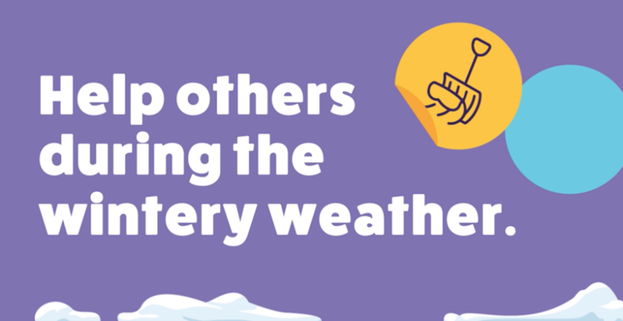 Help others during the wintery weather