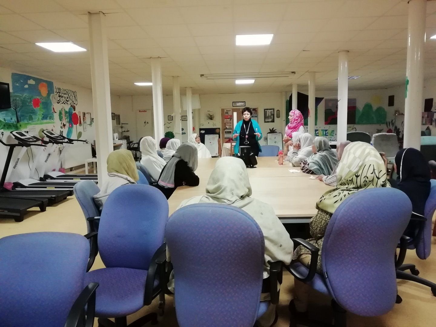 Picture of a women's group session at a table