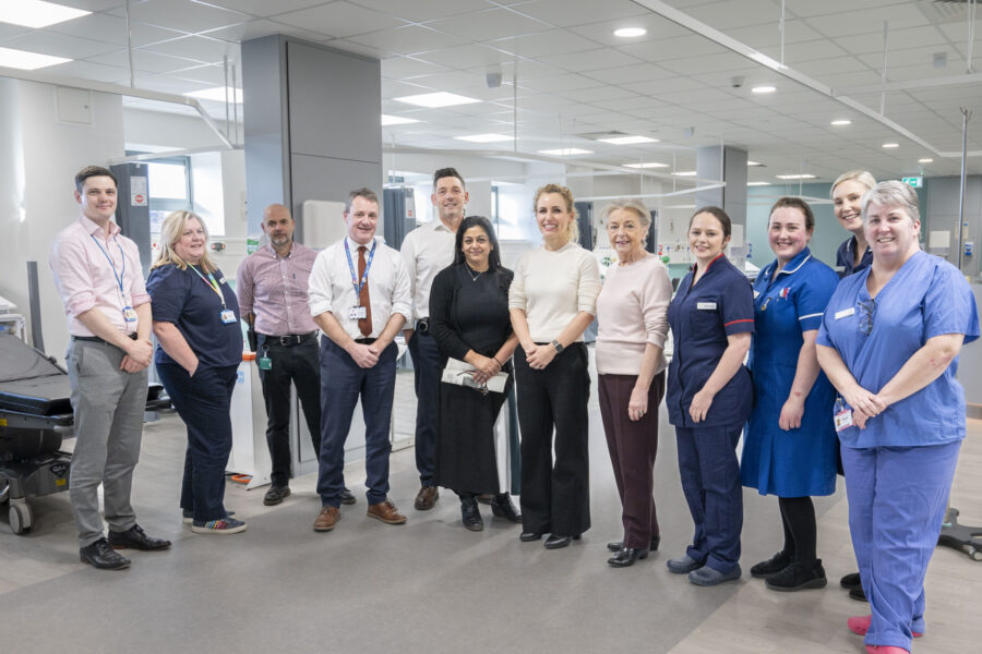 Katie White MP with the Elective Care Hub team at Wharfedale Hospital